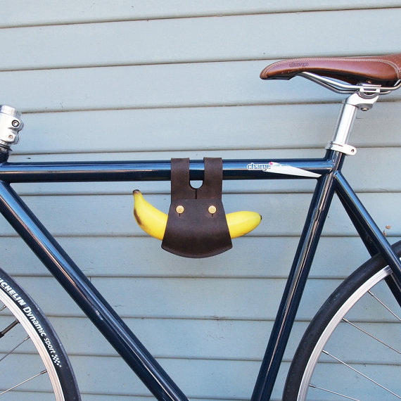 Bananen auf dem Fahrrad